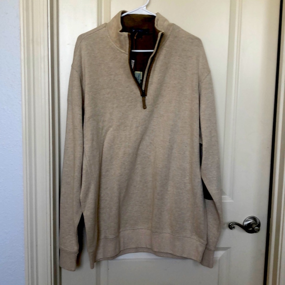 Cremieux Collection XL mock neck cream sweater NWT